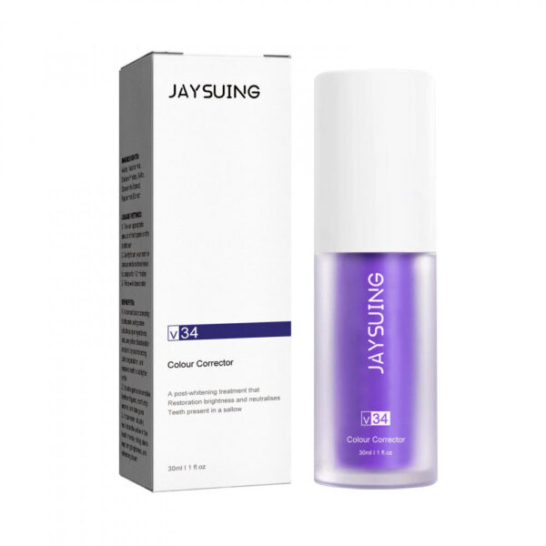 Jaysuing V34 Whitening Toothpaste Purple Essence Clean Teeth Remove Plaque and Stains