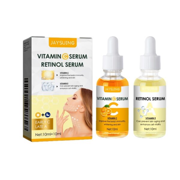 Jaysuing Day C Night A Serum Set Brighten Firm and Hydrate Skin for Youthful Radiance