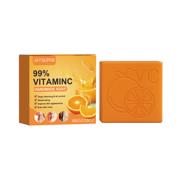Jaysuing Vitamin C Beauty Soap Brightening and Cleansing Bar for Skin