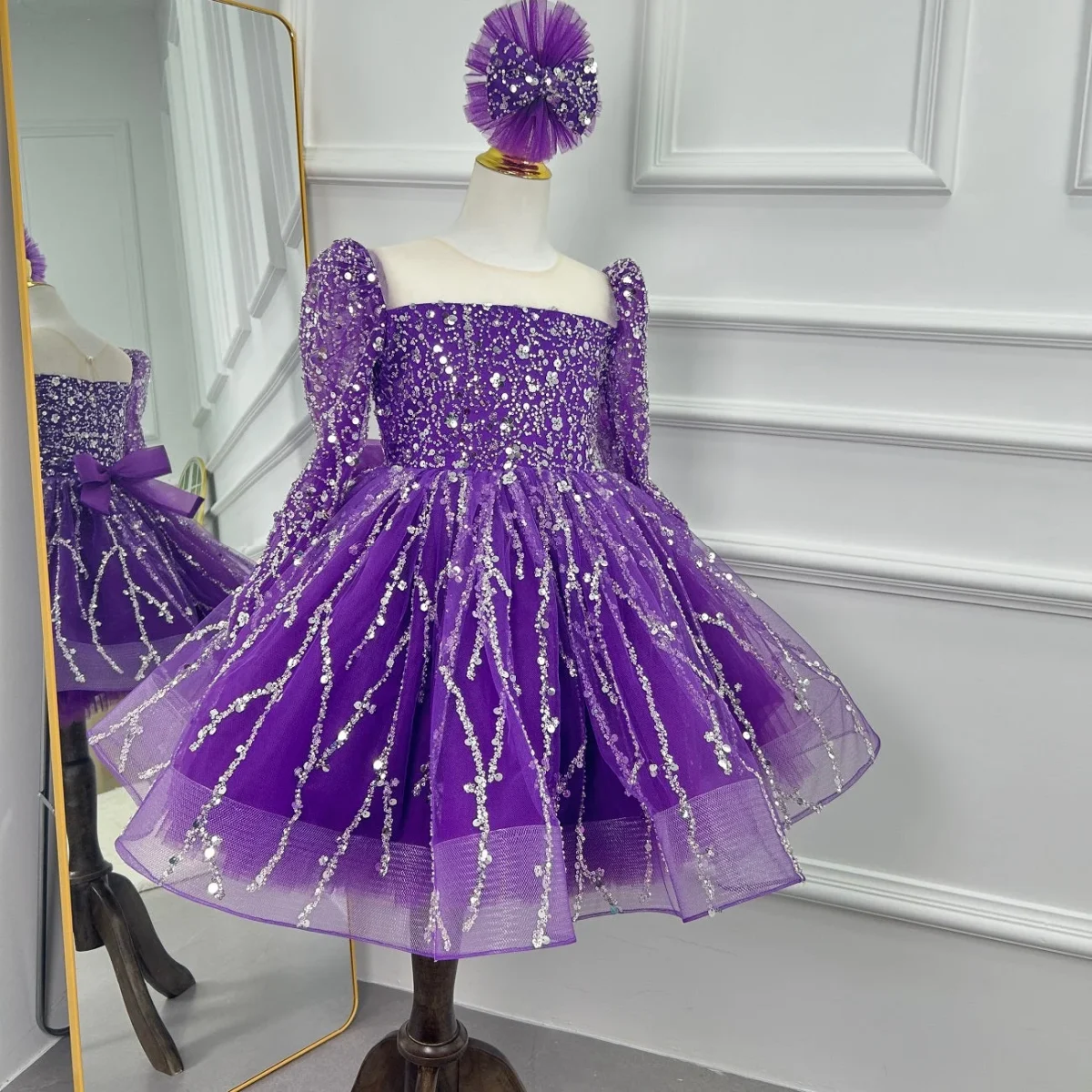 0-12-yrs-Girls-elegant-sequined-princess-dressfor-birthday-long-sleeve-wedding-party-dress-AVELAPRO-47426012053675-16 0-12 yrs Girls elegant sequined princess dressfor birthday long sleeve wedding party dress