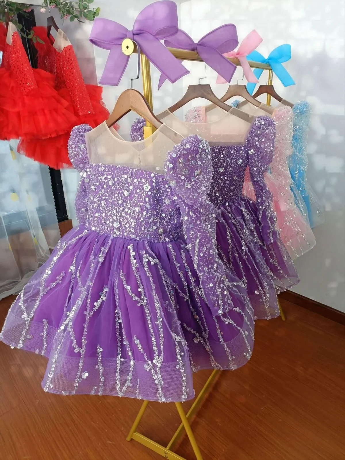 0-12-yrs-Girls-elegant-sequined-princess-dressfor-birthday-long-sleeve-wedding-party-dress-AVELAPRO-47426012053675-19 0-12 yrs Girls elegant sequined princess dressfor birthday long sleeve wedding party dress