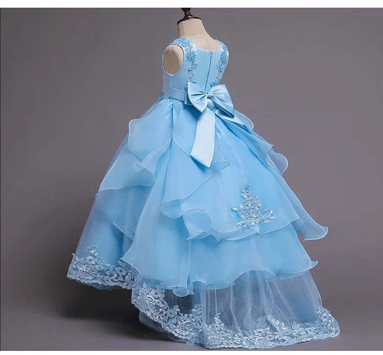 1788-Yoliyolei-Elegant-Tail-Girls-Party-Dress-Dove-AVELAPRO-43716273012963-02 Elegant Tail Girls Party Dress Dovetail Long Flower Girl Pageant Clothing Hand Made Retro Embroidery Kids Dresses