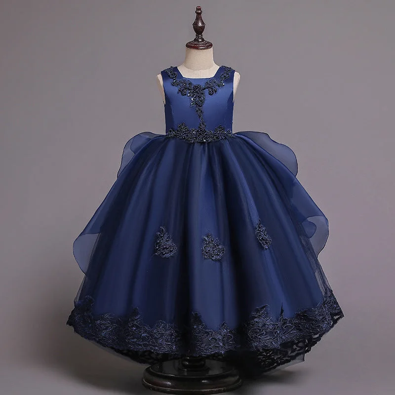 1788-Yoliyolei-Elegant-Tail-Girls-Party-Dress-Dove-AVELAPRO-43716273012963-07 Elegant Tail Girls Party Dress Dovetail Long Flower Girl Pageant Clothing Hand Made Retro Embroidery Kids Dresses