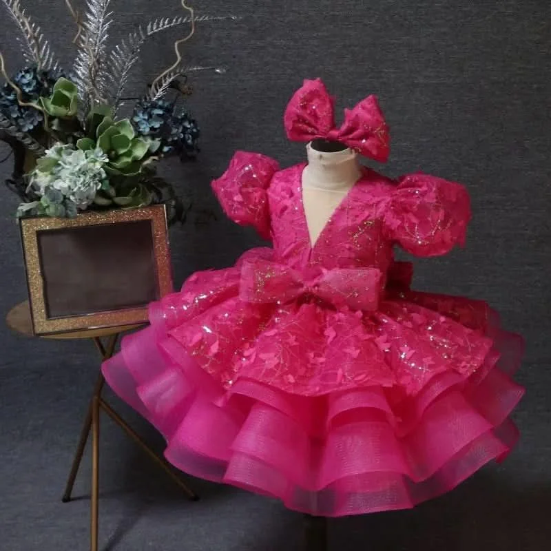 1st-birthday-baby-party-puff-sleeve-butterfly-fluffy-girl-princess-dress-AVELAPRO-47426142240939-01 1st birthday baby party puff sleeve butterfly fluffy girl princess dress