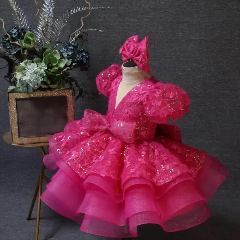 1st-birthday-baby-party-puff-sleeve-butterfly-fluffy-girl-princess-dress-AVELAPRO-47426142240939-02 1st birthday baby party puff sleeve butterfly fluffy girl princess dress