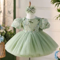2PCS-Embroidered-princess-dress-for-girls-with-puffy-sleeves-baby-Fairy-Green-Puff-Dress-AVELAPRO-47426011103403-01 2PCS Embroidered princess dress for girls with puffy sleeves baby Fairy Green Puff Dress