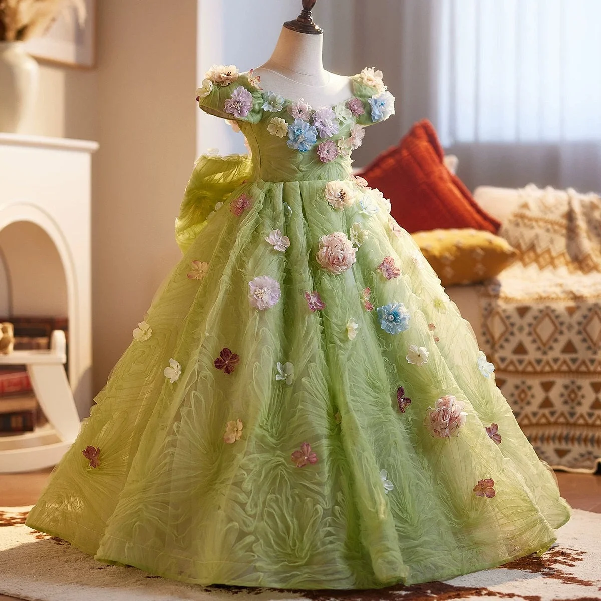 3-12-years-old-girls-flower-princess-dress-birthday-party-dress.-Wedding-evening-dress-AVELAPRO-47425859911851-02 3-12 years old girl's flower princess dress, birthday party dress. Wedding evening dress