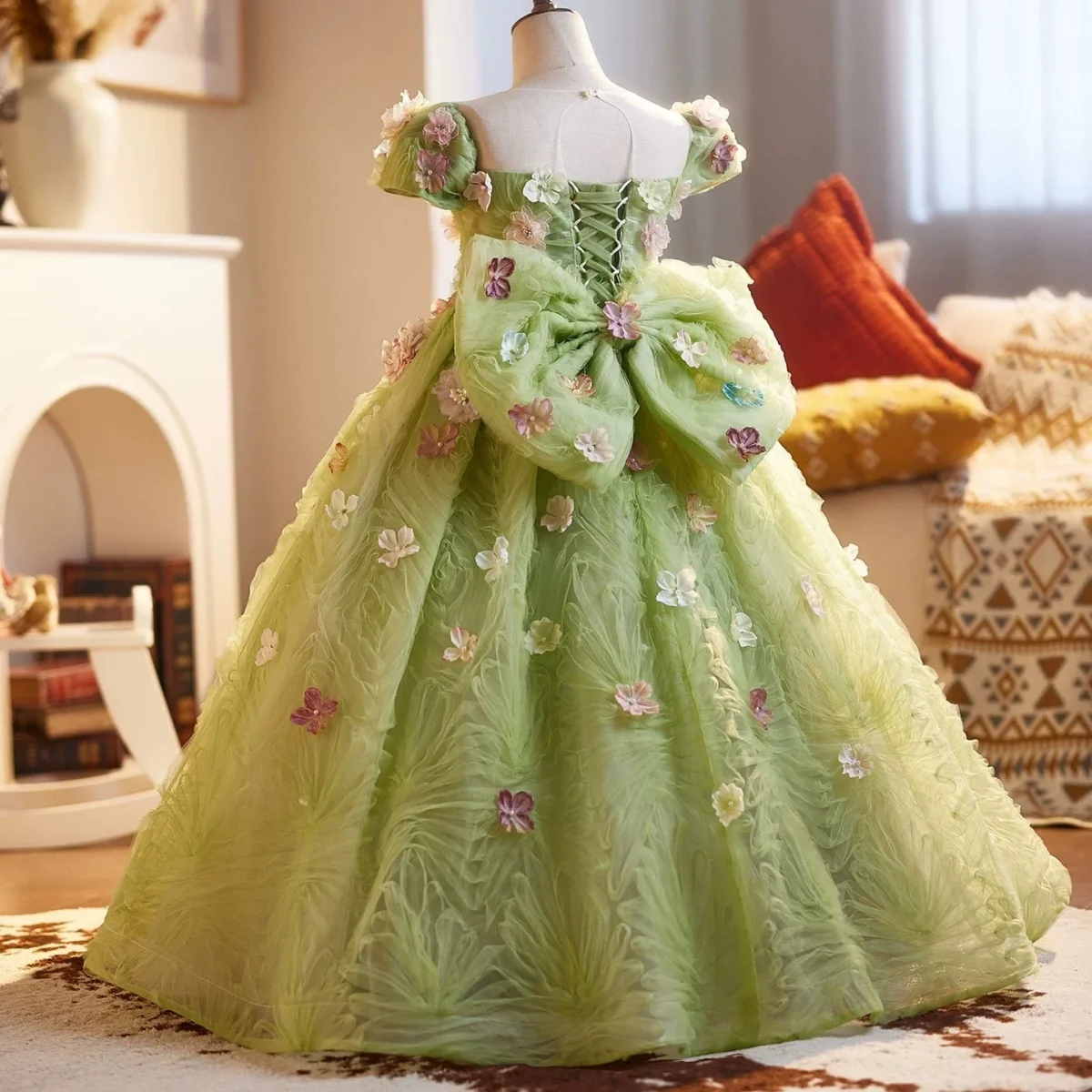 3-12-years-old-girls-flower-princess-dress-birthday-party-dress.-Wedding-evening-dress-AVELAPRO-47425859911851-03 3-12 years old girl's flower princess dress, birthday party dress. Wedding evening dress