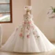 3-12-years-old-wedding-flower-girl-trailing-elegant-flower-mesh-girl-evening-dress-TEST-47425854013611-01 3-12 years old wedding flower girl trailing elegant flower mesh girl evening dress