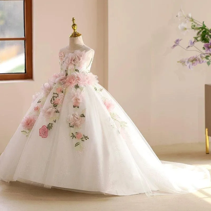 3-12-years-old-wedding-flower-girl-trailing-elegant-flower-mesh-girl-evening-dress-TEST-47425854013611-02 3-12 years old wedding flower girl trailing elegant flower mesh girl evening dress