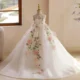 3-12-years-old-wedding-flower-girl-trailing-elegant-flower-mesh-girl-evening-dress-TEST-47425854013611-03 3-12 years old wedding flower girl trailing elegant flower mesh girl evening dress
