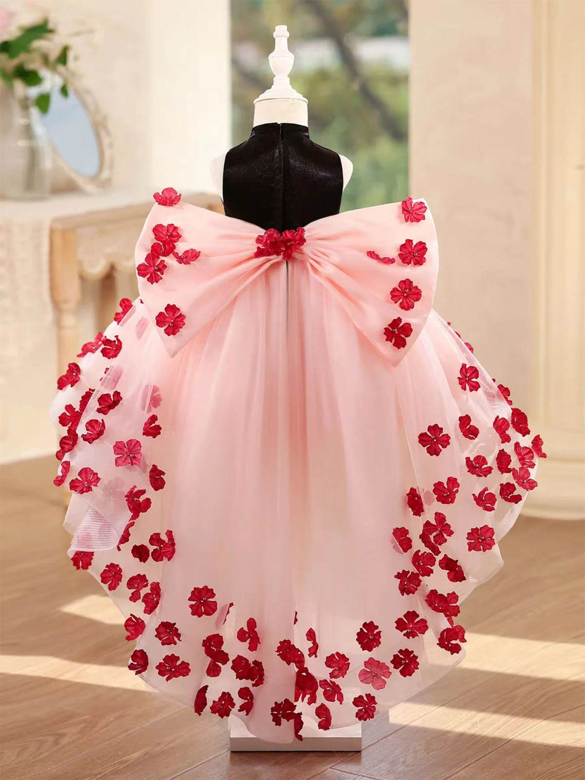 3D-Flowers-Girl-Dress-Hi-Low-Princess-Birthday-Par-AVELAPRO-52081825055023-03 3D Flowers Girl Dress Hi-Low Princess Birthday Party Gown