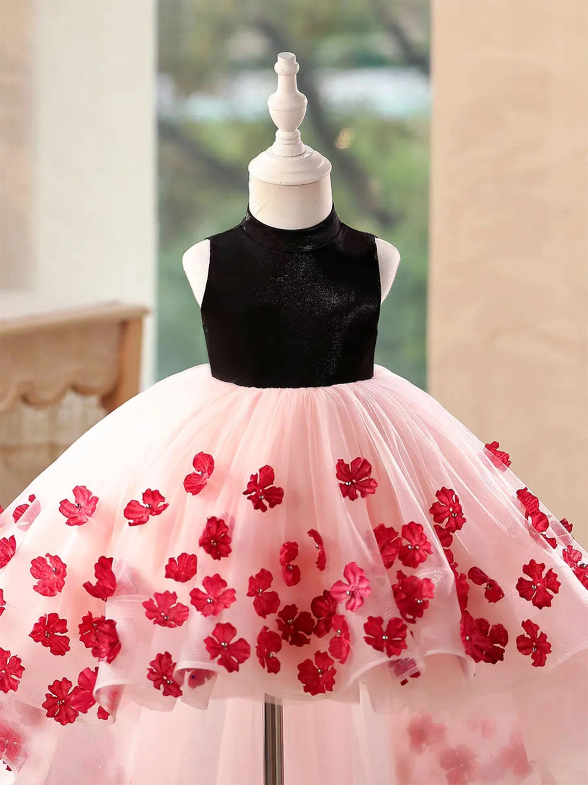 3D-Flowers-Girl-Dress-Hi-Low-Princess-Birthday-Par-AVELAPRO-52081825055023-06 3D Flowers Girl Dress Hi-Low Princess Birthday Party Gown
