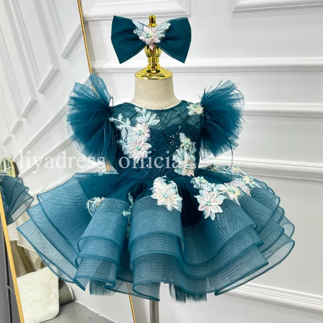 6M-12yrs-Baby-Beautiful-flower-Child-embroidered-Baby-wedding-party-princess-dress-kids-wear-AVELAPRO-47426026995883-09 6M-12yrs Baby Beautiful flower Child embroidered Baby wedding party princess dress kids wear