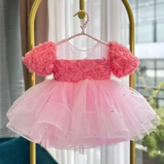 Baby-Birthday-Evening-Dress-Girls-Fashion-Rose-Flower-Puff-Sleeve-Princess-Dress-AVELAPRO-47426109309099-01 Baby Birthday Evening Dress Girls Fashion Rose Flower Puff Sleeve Princess Dress