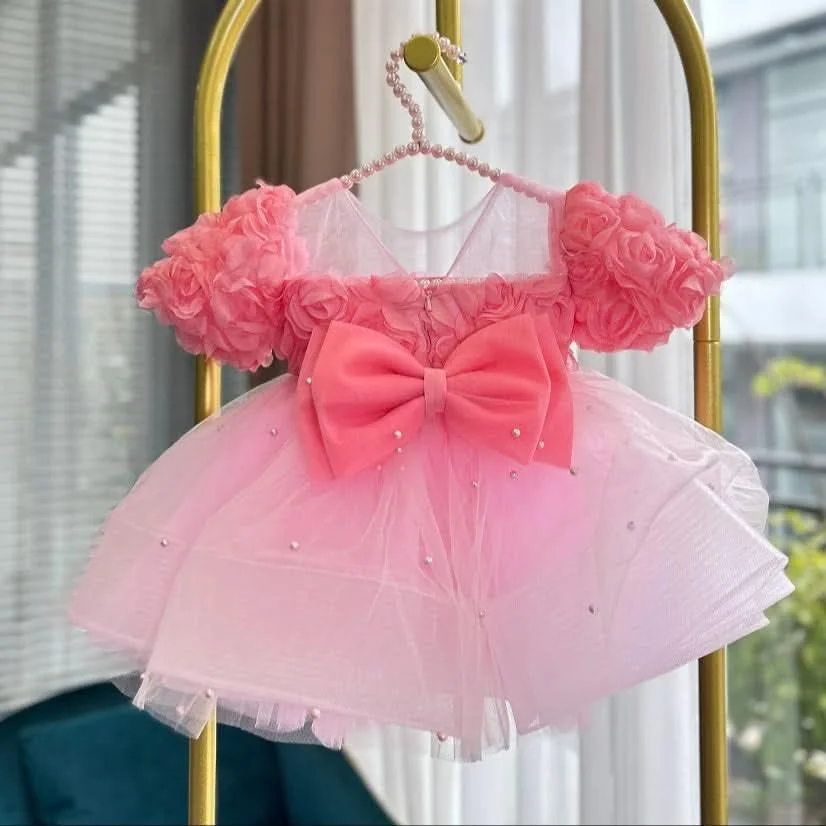 Baby-Birthday-Evening-Dress-Girls-Fashion-Rose-Flower-Puff-Sleeve-Princess-Dress-AVELAPRO-47426109309099-02 Baby Birthday Evening Dress Girls Fashion Rose Flower Puff Sleeve Princess Dress