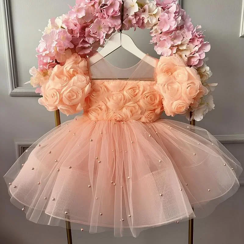 Baby-Birthday-Evening-Dress-Girls-Fashion-Rose-Flower-Puff-Sleeve-Princess-Dress-AVELAPRO-47426109309099-05 Baby Birthday Evening Dress Girls Fashion Rose Flower Puff Sleeve Princess Dress