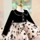 Black-Long-Sleeve-Girl-Dress-Knee-Length-Birthday-Wedding-Party-Gown-D163-AVELAPRO-52006210076975-03 Black Long Sleeve Girl Dress Knee Length Birthday Wedding Party Gown