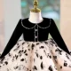 Black-Long-Sleeve-Girl-Dress-Knee-Length-Birthday-Wedding-Party-Gown-D163-AVELAPRO-52006210076975-05 Black Long Sleeve Girl Dress Knee Length Birthday Wedding Party Gown