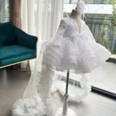 Childrens-wedding-sequin-long-sleeve-flower-girl-tail-dress-birthday-party-girl-princess-dress-AVELAPRO-47426117238955-01 Children's wedding sequin long sleeve flower girl tail dress birthday party girl princess dress