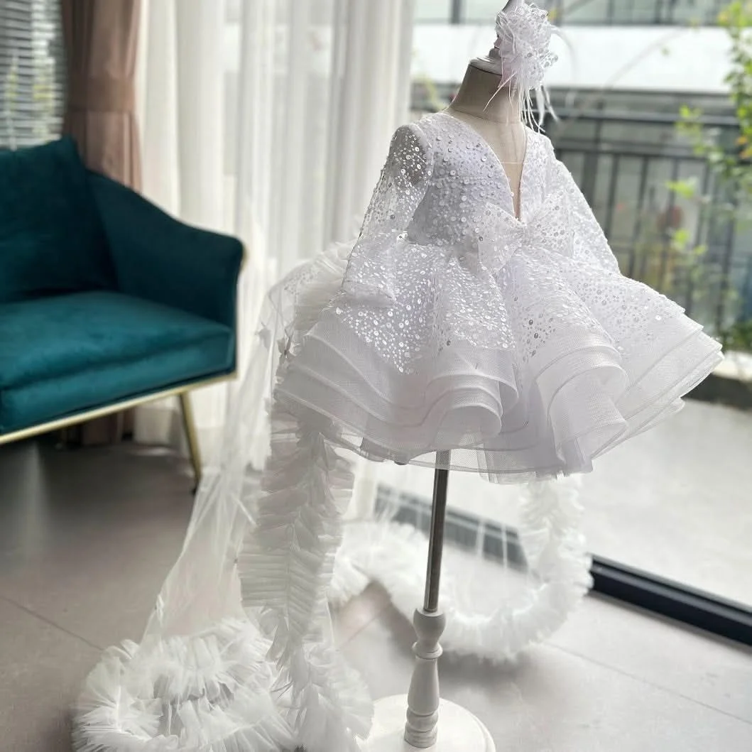 Childrens-wedding-sequin-long-sleeve-flower-girl-tail-dress-birthday-party-girl-princess-dress-AVELAPRO-47426117238955-01 Children's wedding sequin long sleeve flower girl tail dress birthday party girl princess dress