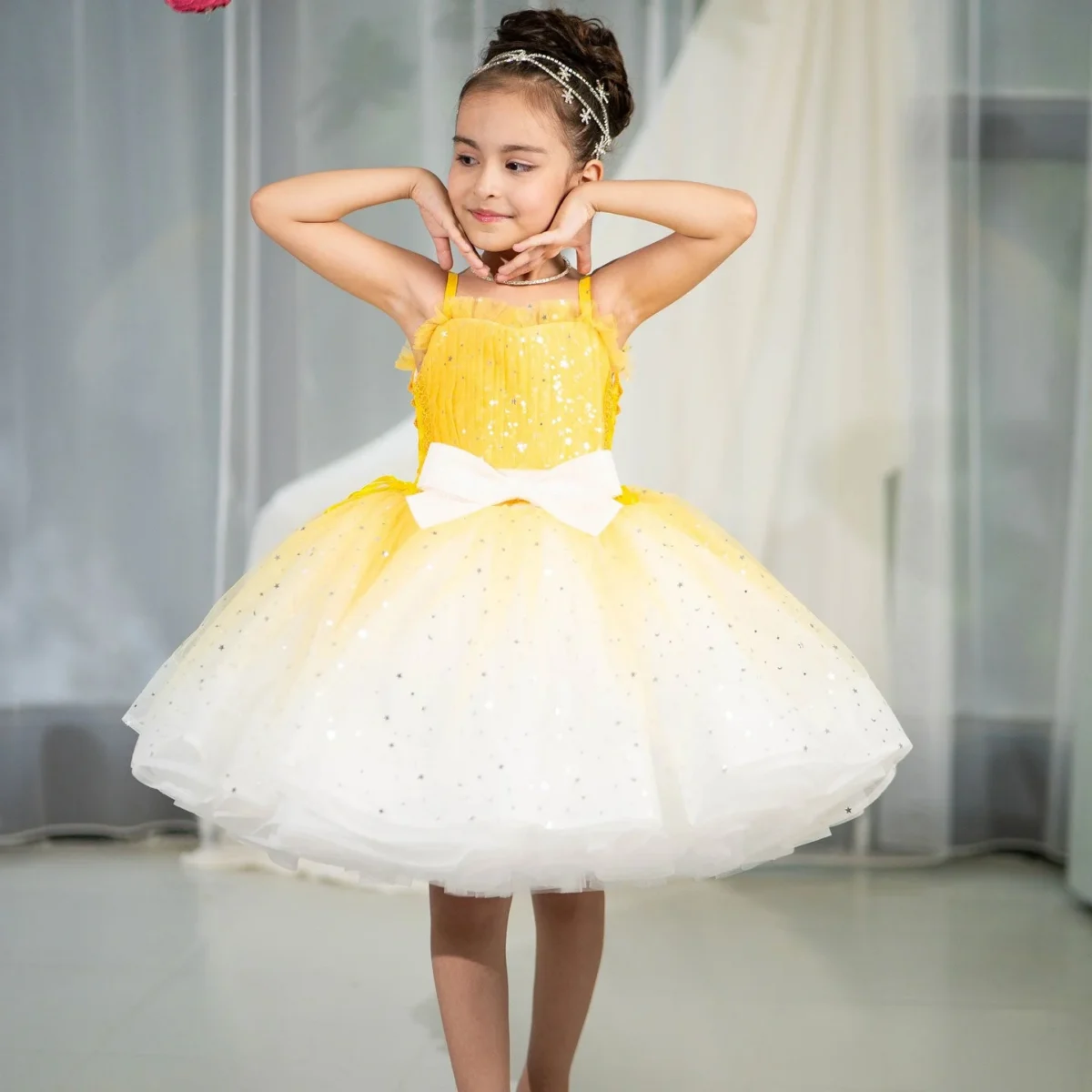 Fuchsia-Flower-Girl-Dress-with-Bow-Wedding-Birthday-Party-Prom-D133-AVELAPRO-51714067857711-08 Fuchsia Flower Girl Dress with Bow Wedding Birthday Party Prom