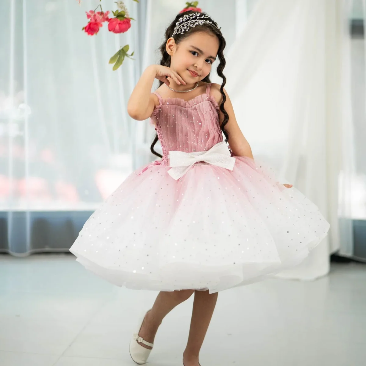 Fuchsia-Flower-Girl-Dress-with-Bow-Wedding-Birthday-Party-Prom-D133-AVELAPRO-51714067857711-15 Fuchsia Flower Girl Dress with Bow Wedding Birthday Party Prom