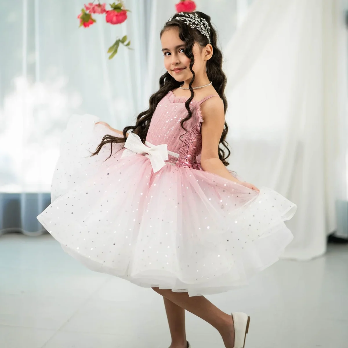 Fuchsia-Flower-Girl-Dress-with-Bow-Wedding-Birthday-Party-Prom-D133-AVELAPRO-51714067857711-17 Fuchsia Flower Girl Dress with Bow Wedding Birthday Party Prom