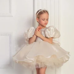 Girl-Dress-Puffy-Sleeve-for-Kids-Princess-Birthday-Wedding-Party-J373-AVELAPRO-50731431592239-01 Girl Dress Puffy Sleeve for Kids Princess Birthday Wedding Party