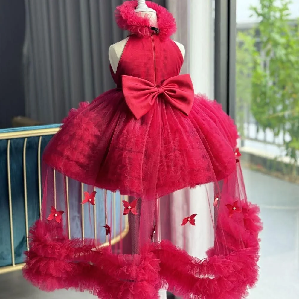 Girls-fashionable-halter-neck-princess-dress-with-tail-birthday-party-catwalk-evening-dress-AVELAPRO-47426060189867-08 Girls' fashionable halter neck princess dress with tail birthday party catwalk evening dress