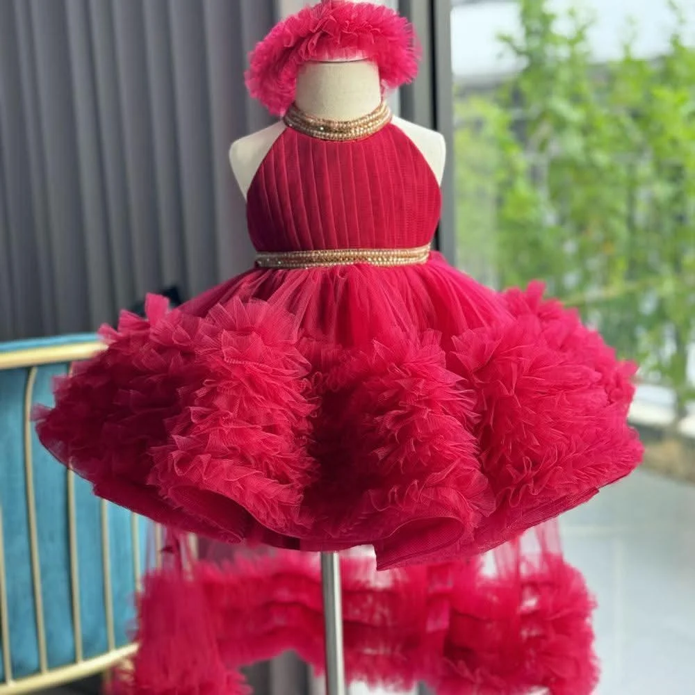Girls-fashionable-halter-neck-princess-dress-with-tail-birthday-party-catwalk-evening-dress-AVELAPRO-47426060189867-10 Girls' fashionable halter neck princess dress with tail birthday party catwalk evening dress