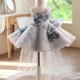 Grey-Flower-Girl-Dress-for-Girls-Tulle-Floral-Party-Dress-for-Wedding-D271-AVELAPRO-57182302568751-03 Grey Flower Girl Dress for Girls Tulle Floral Party Dress for Wedding