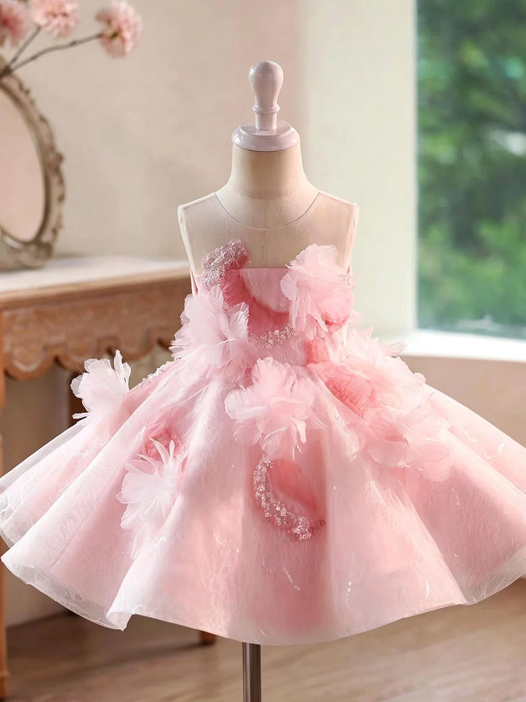 Grey-Flower-Girl-Dress-for-Girls-Tulle-Floral-Party-Dress-for-Wedding-D271-AVELAPRO-57182302568751-09 Grey Flower Girl Dress for Girls Tulle Floral Party Dress for Wedding
