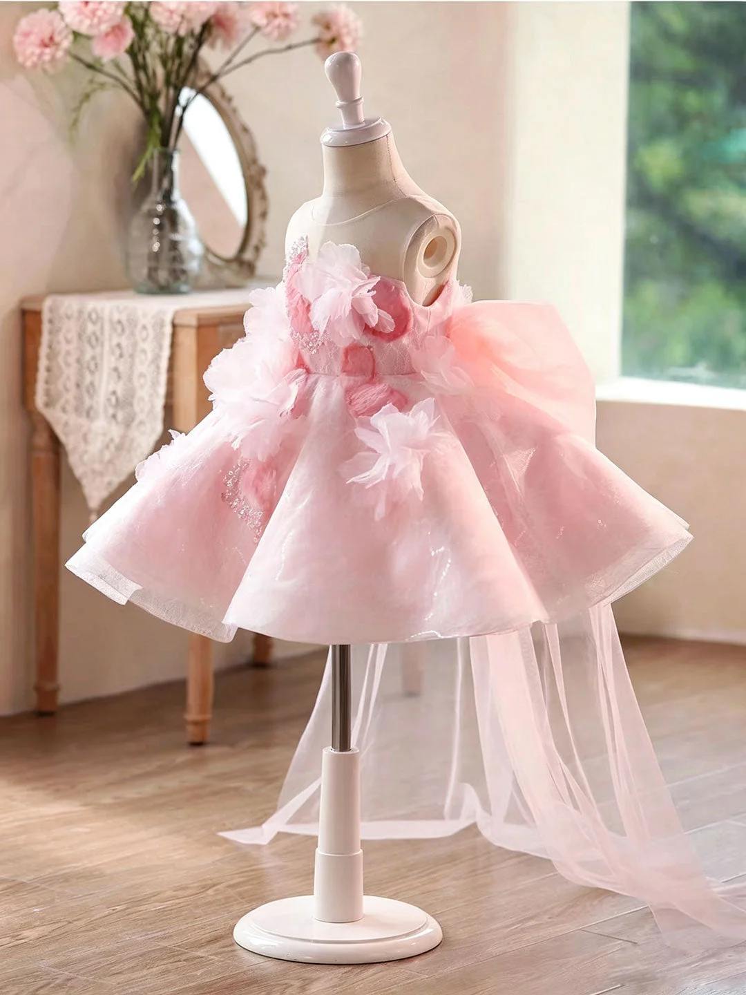Grey-Flower-Girl-Dress-for-Girls-Tulle-Floral-Party-Dress-for-Wedding-D271-AVELAPRO-57182302568751-11 Grey Flower Girl Dress for Girls Tulle Floral Party Dress for Wedding