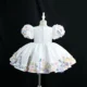 JMS005-Luxurious-white-girls-flower-girl-dress-features-3D-sleeves.-AVELAPRO-47884860096739-02 Luxurious white girls' flower girl dress features 3D floral embroidery and puff sleeves.
