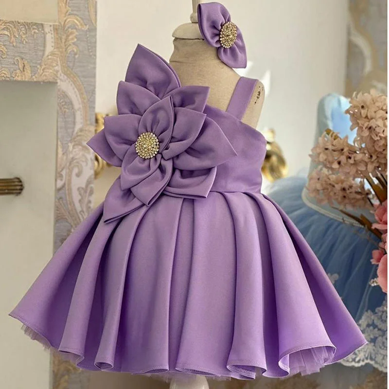 JUM133-Latest-Flower-Decoration-Fancy-Design-Facto-AVELAPRO-45829052039395-01 Latest Flower Decoration Fancy Design Satin High Quality Princess Haute Couture Birthday Party Girl Dress