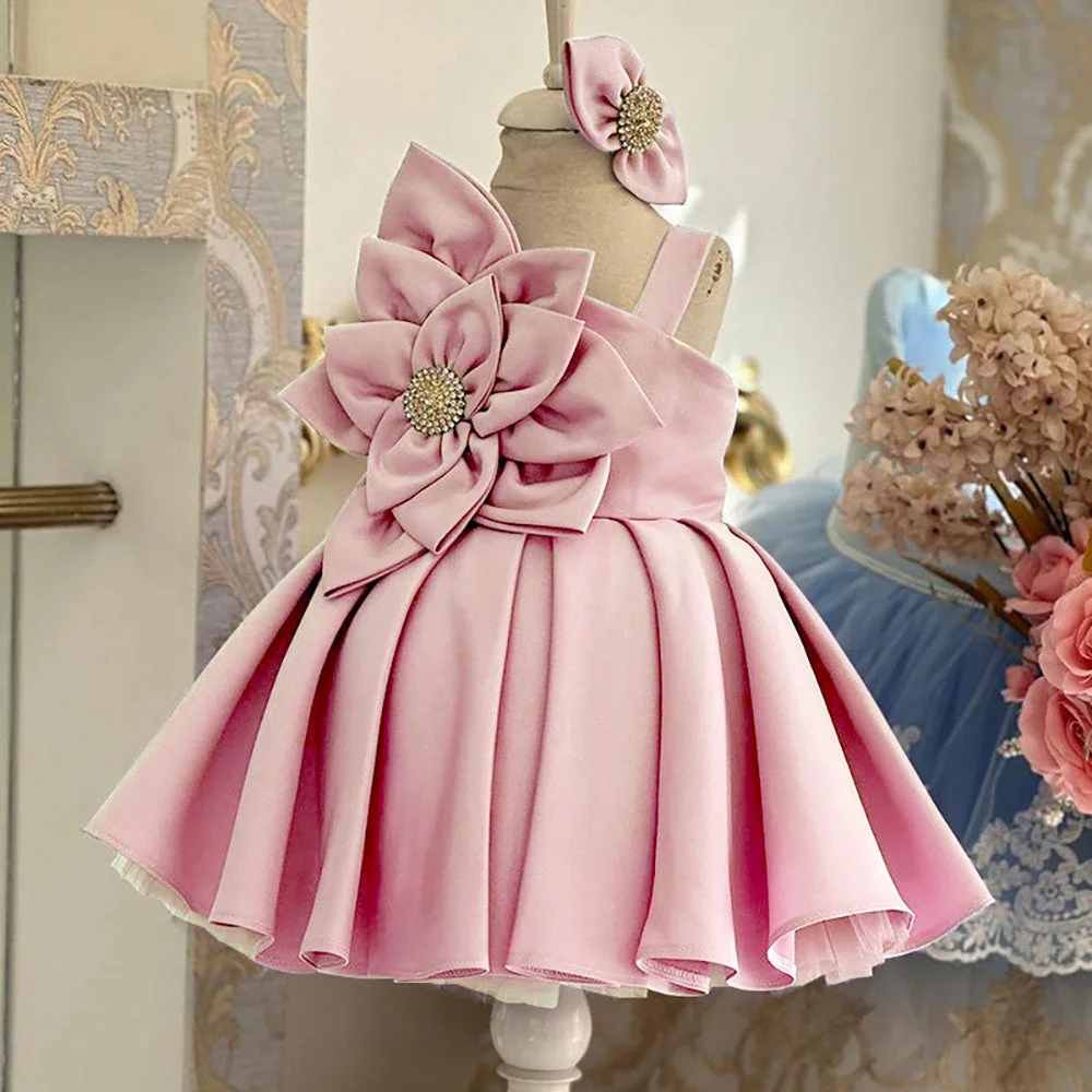 JUM133-Latest-Flower-Decoration-Fancy-Design-Facto-AVELAPRO-45829052039395-02 Latest Flower Decoration Fancy Design Satin High Quality Princess Haute Couture Birthday Party Girl Dress