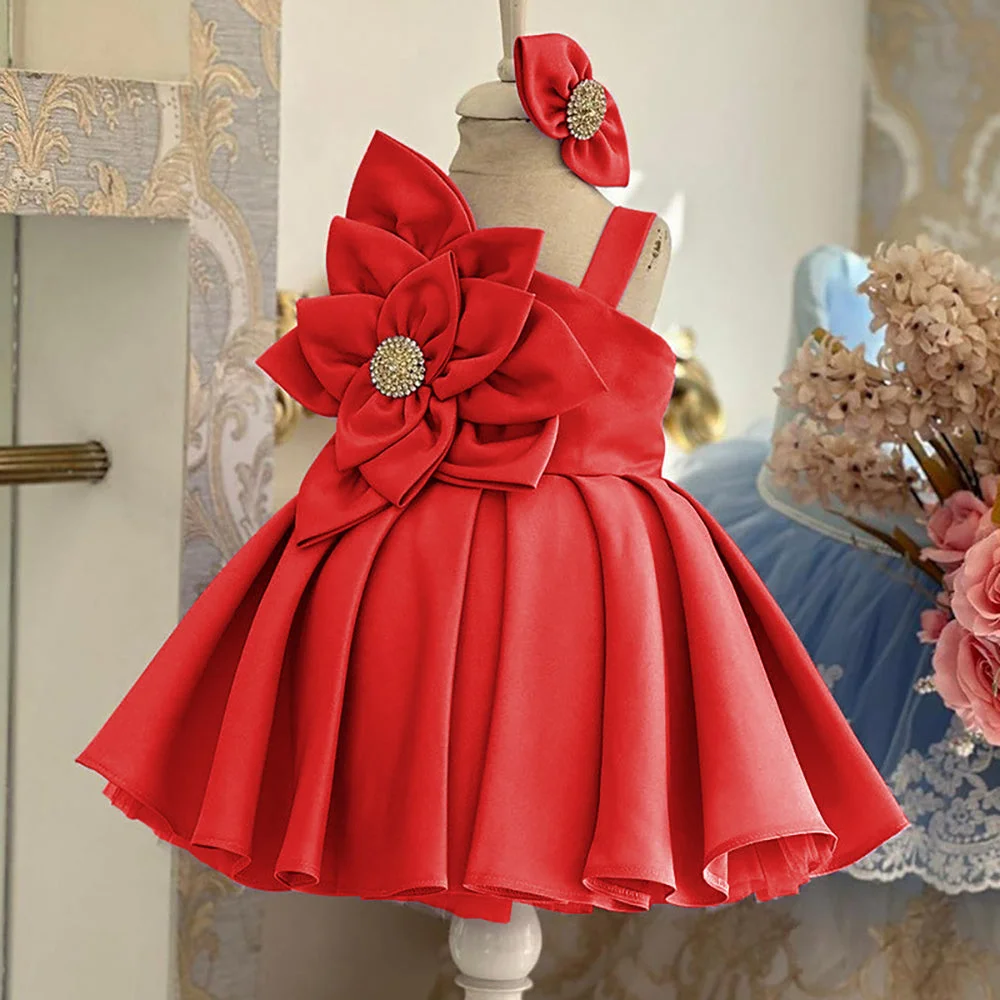 JUM133-Latest-Flower-Decoration-Fancy-Design-Facto-AVELAPRO-45829052039395-03 Latest Flower Decoration Fancy Design Satin High Quality Princess Haute Couture Birthday Party Girl Dress