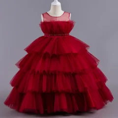 LS8050-Girls-Dress-Long-Princess-Dress-Flower-Girl-Wedding-Cake-Dress-Sweet-Little-Girl-Puffy-Dress-AVELAPRO-43581284188387-01 Girls Dress Long Princess Dress Flower Girl Wedding Cake Dress Sweet Little Girl Puffy Dress