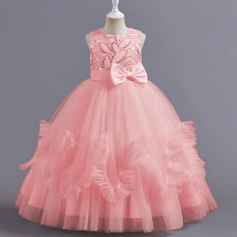 LS8053-2-to-9-Years-Outong-Elegant-Dress-Little-G-AVELAPRO-43581454516451-05 2 to 9 Years Elegant Dress Little Girl Long Lace Princess Dress Fit For 2 to 9 Years Girls