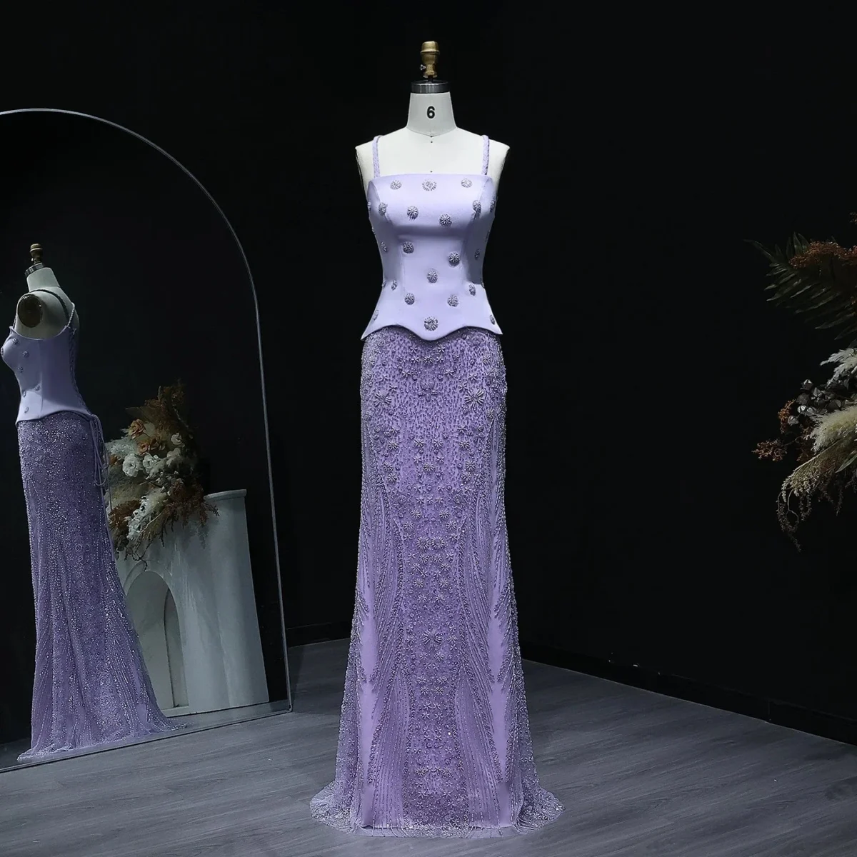 Lilac-Two-Piece-Sage-Green-Dubai-Wedding-Gown-SS697-AVELAPRO-51304473952559-02 Lilac Two Piece Sage Green Dubai Wedding Gown