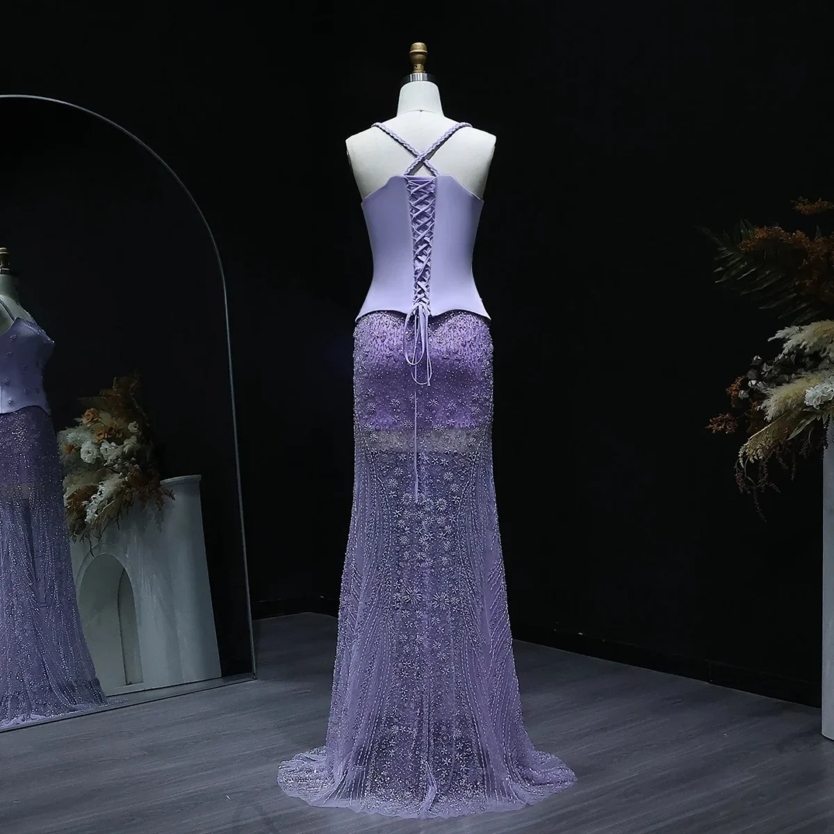 Lilac-Two-Piece-Sage-Green-Dubai-Wedding-Gown-SS697-AVELAPRO-51304473952559-10 Lilac Two Piece Sage Green Dubai Wedding Gown