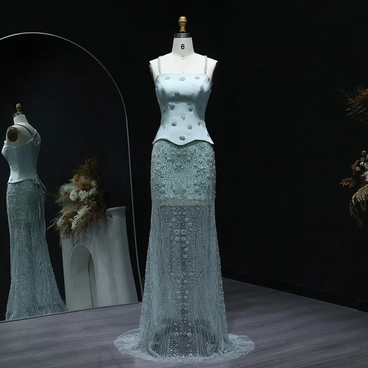 Lilac-Two-Piece-Sage-Green-Dubai-Wedding-Gown-SS697-AVELAPRO-51304473952559-19 Lilac Two Piece Sage Green Dubai Wedding Gown