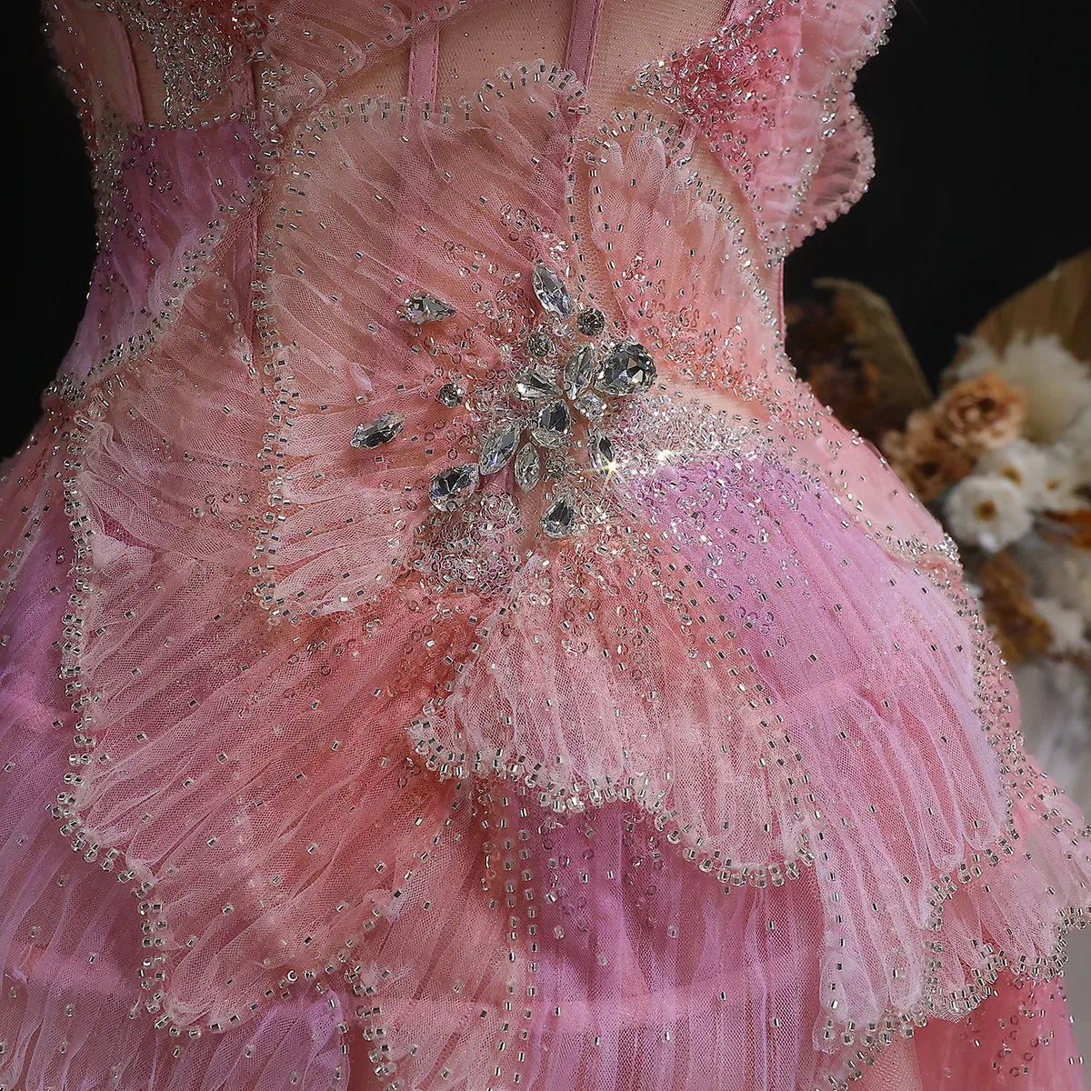 Luxury-3D-Floral-Beaded-Ball-Gown-Evening-Dress-with-Strapless-Design-SS749-AVELAPRO-56659603226927-06 Luxury 3D Floral Beaded Ball Gown Evening Dress with Strapless Design
