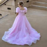 Luxury-Arabic-Pink-Girl-Dress-Handmade-Flowers-Princess-Gown-J150-AVELAPRO-48851735773487-01 Luxury Arabic Pink Girl Dress Handmade Flowers Princess Gown