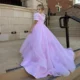 Luxury-Arabic-Pink-Girl-Dress-Handmade-Flowers-Princess-Gown-J150-AVELAPRO-48851735773487-05 Luxury Arabic Pink Girl Dress Handmade Flowers Princess Gown