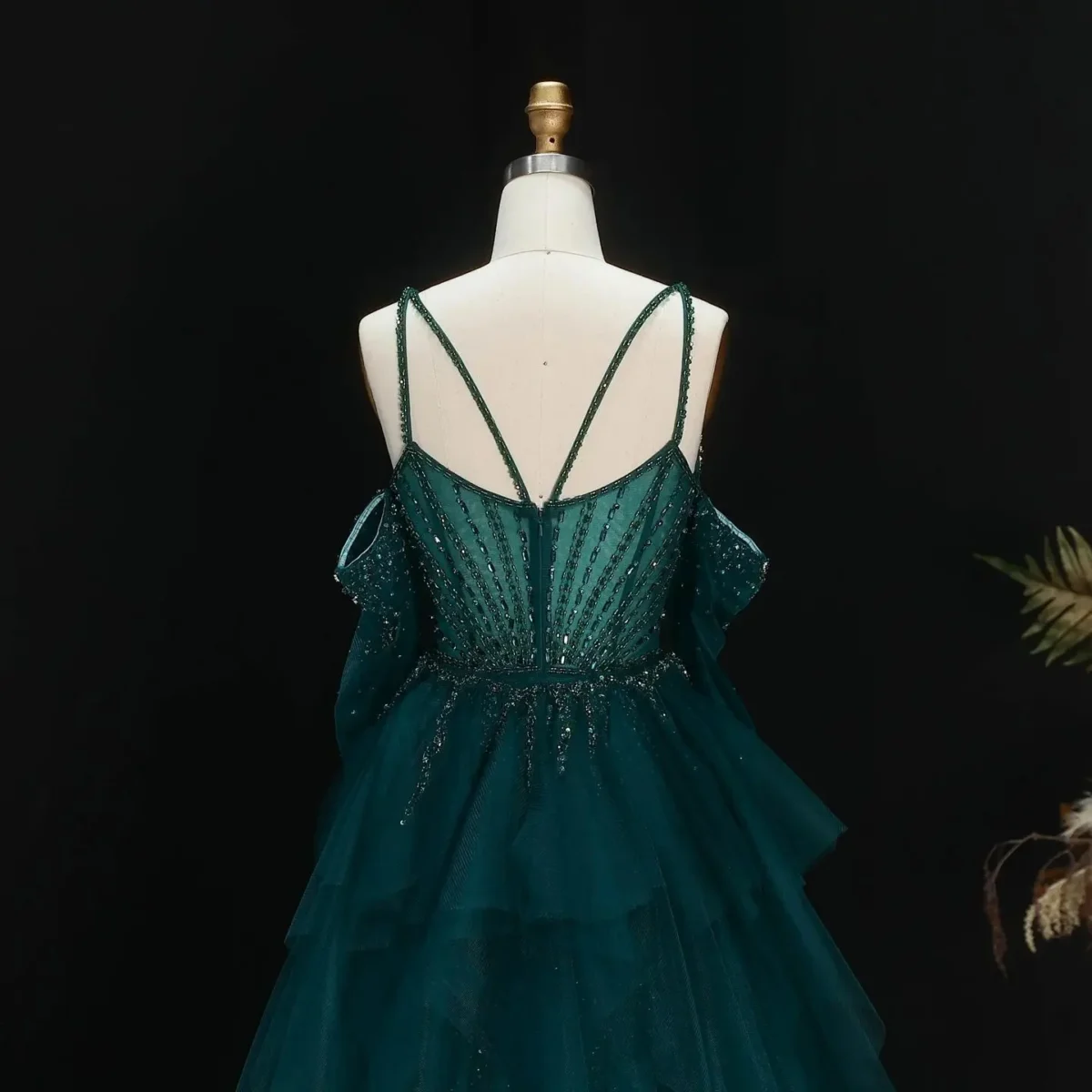Luxury-Beaded-Evening-Dress-with-Detachable-Sheer-Train-SS123-AVELAPRO-57990309740847-07 Luxury Beaded Evening Dress with Detachable Sheer Train