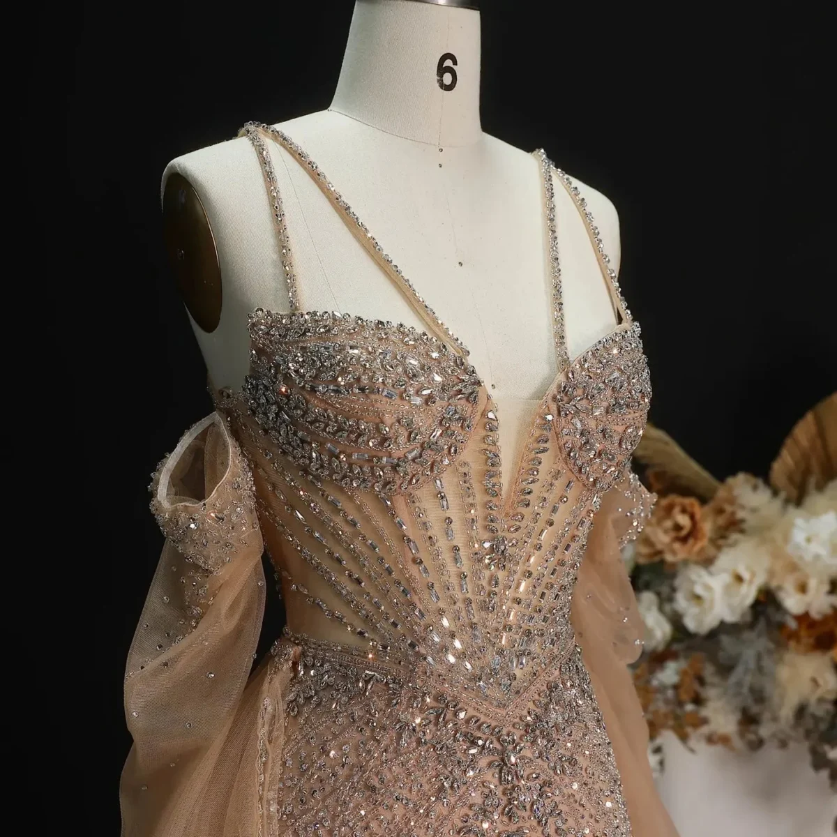 Luxury-Beaded-Evening-Dress-with-Detachable-Sheer-Train-SS123-AVELAPRO-57990309740847-14 Luxury Beaded Evening Dress with Detachable Sheer Train