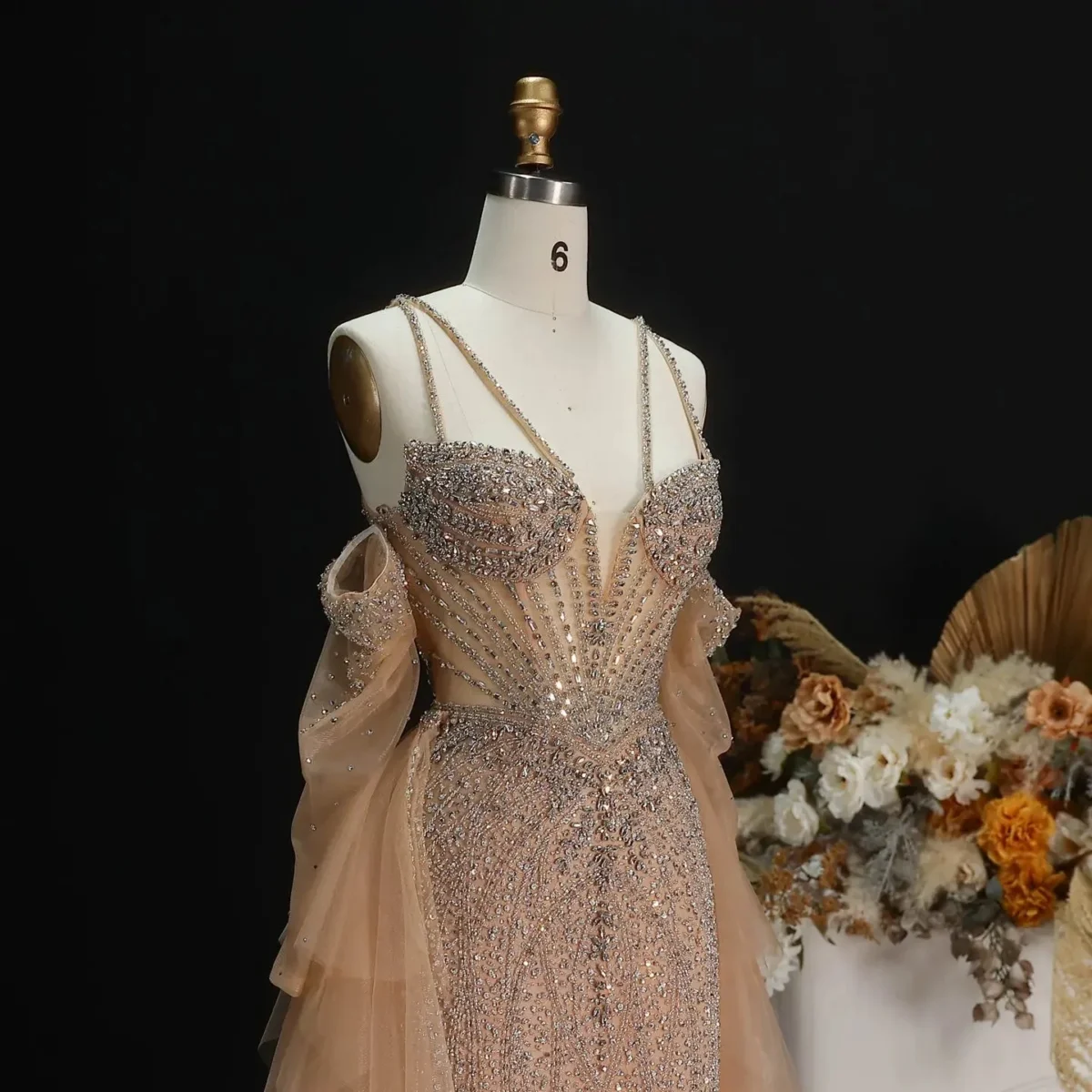 Luxury-Beaded-Evening-Dress-with-Detachable-Sheer-Train-SS123-AVELAPRO-57990309740847-16 Luxury Beaded Evening Dress with Detachable Sheer Train