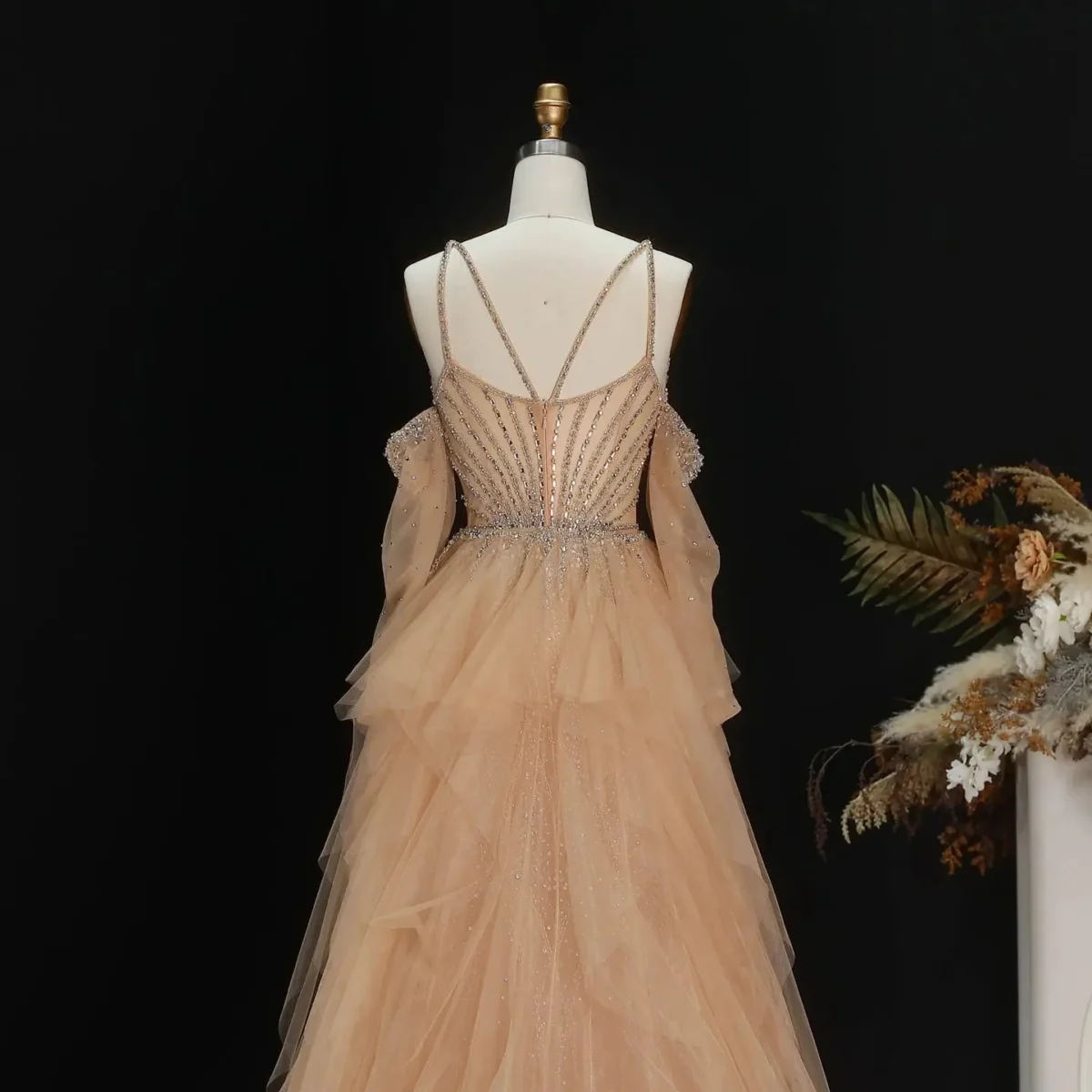 Luxury-Beaded-Evening-Dress-with-Detachable-Sheer-Train-SS123-AVELAPRO-57990309740847-17 Luxury Beaded Evening Dress with Detachable Sheer Train